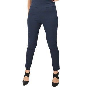 NEW BECKEN Womens Size 10 Navy Blue Ankle Breech Pants Riding High Waist $295